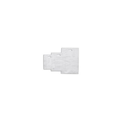 12" x 15" - Merchandise Bags, Hi-D., in white, 1000 per case - .60 Mil